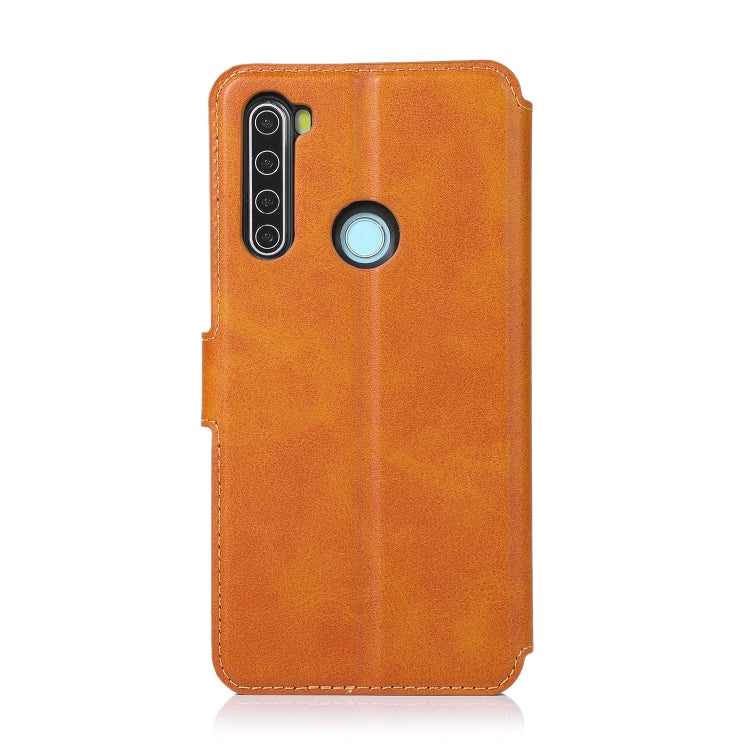 For Xiaomi Redmi Note 8 Calf Texture Magnetic Buckle Horizontal Flip Leather Case with Holder & Card Slots & Wallet & Photo Frame