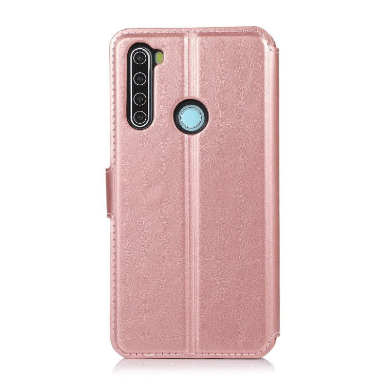 For Xiaomi Redmi Note 8 Calf Texture Magnetic Buckle Horizontal Flip Leather Case with Holder & Card Slots & Wallet & Photo Frame