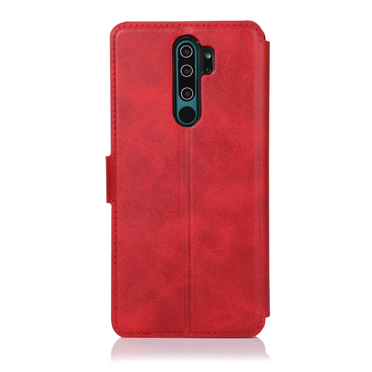 For Xiaomi Redmi Note 8 Pro Calf Texture Magnetic Buckle Horizontal Flip Leather Case with Holder & Card Slots & Wallet & Photo Frame