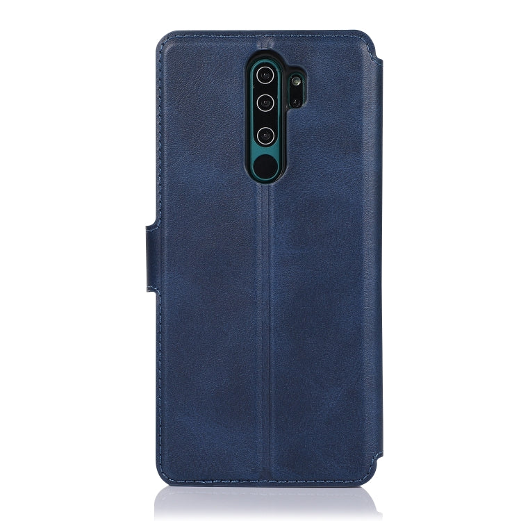 For Xiaomi Redmi Note 8 Pro Calf Texture Magnetic Buckle Horizontal Flip Leather Case with Holder & Card Slots & Wallet & Photo Frame