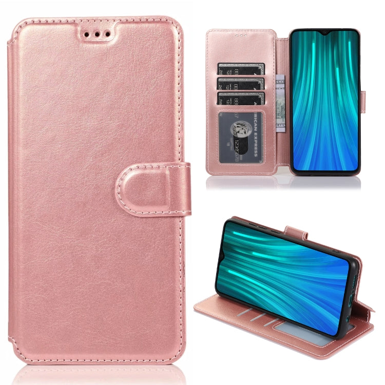 For Xiaomi Redmi Note 8 Pro Calf Texture Magnetic Buckle Horizontal Flip Leather Case with Holder & Card Slots & Wallet & Photo Frame