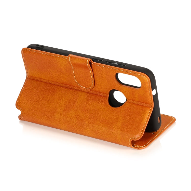 For Xiaomi Redmi 6 Pro Calf Texture Magnetic Buckle Horizontal Flip Leather Case with Holder & Card Slots & Wallet & Photo Frame