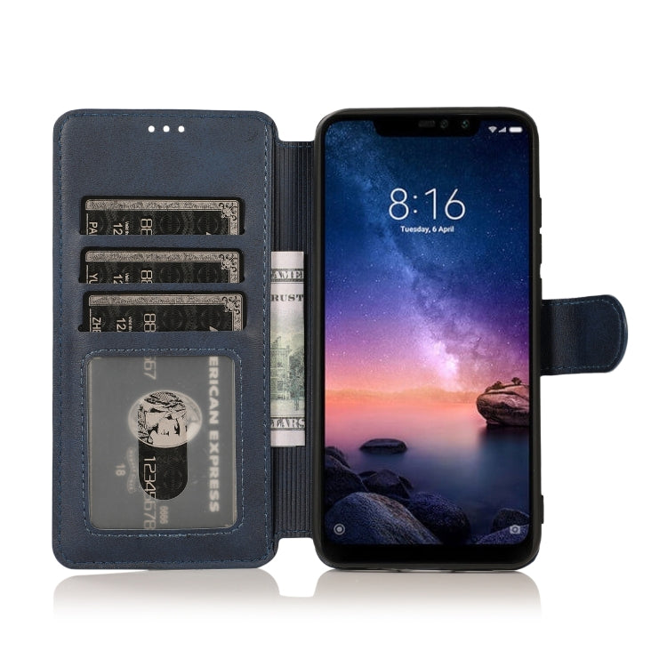 For Xiaomi Redmi 6 Pro Calf Texture Magnetic Buckle Horizontal Flip Leather Case with Holder & Card Slots & Wallet & Photo Frame