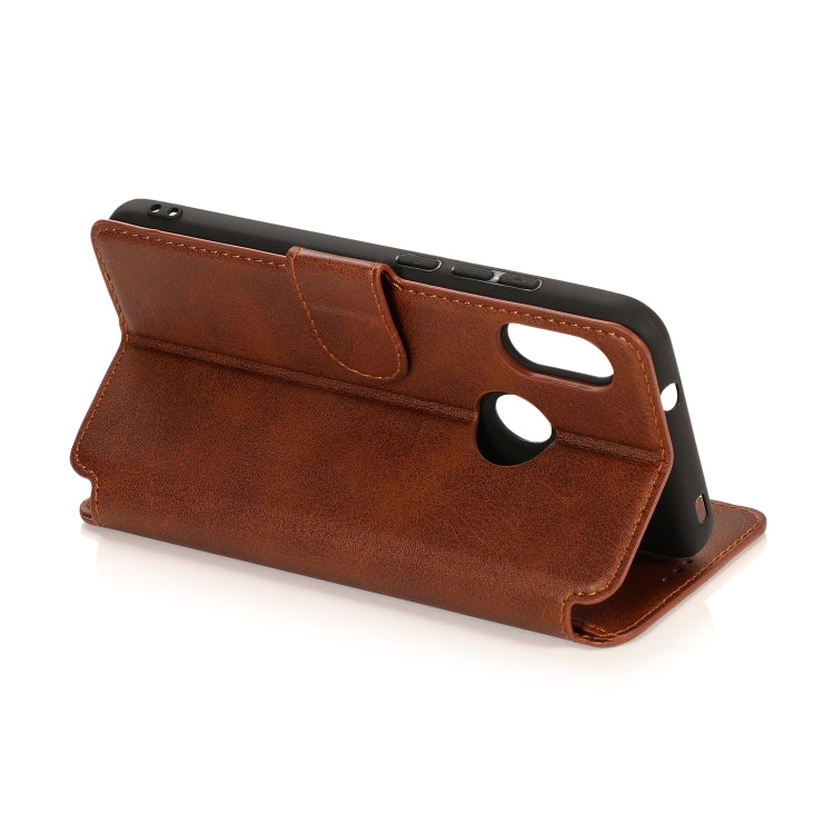 For Xiaomi Redmi 6 Pro Calf Texture Magnetic Buckle Horizontal Flip Leather Case with Holder & Card Slots & Wallet & Photo Frame
