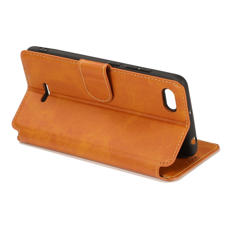 For Xiaomi Redmi 6A Calf Texture Magnetic Buckle Horizontal Flip Leather Case with Holder & Card Slots & Wallet & Photo Frame