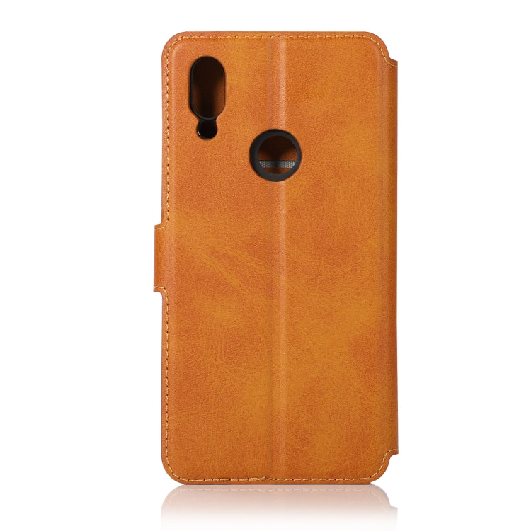 For Xiaomi Redmi 7 Calf Texture Magnetic Buckle Horizontal Flip Leather Case with Holder & Card Slots & Wallet & Photo Frame