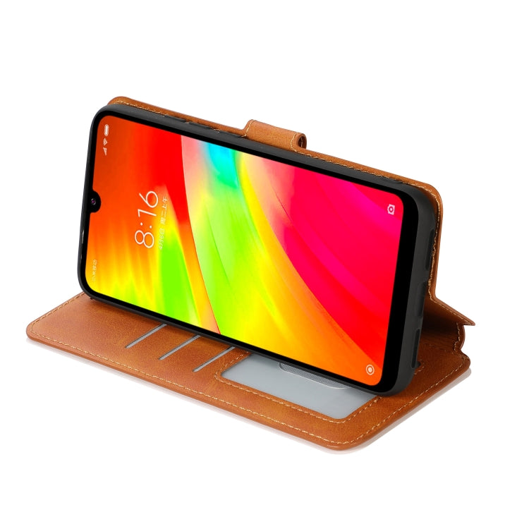 For Xiaomi Redmi 7 Calf Texture Magnetic Buckle Horizontal Flip Leather Case with Holder & Card Slots & Wallet & Photo Frame