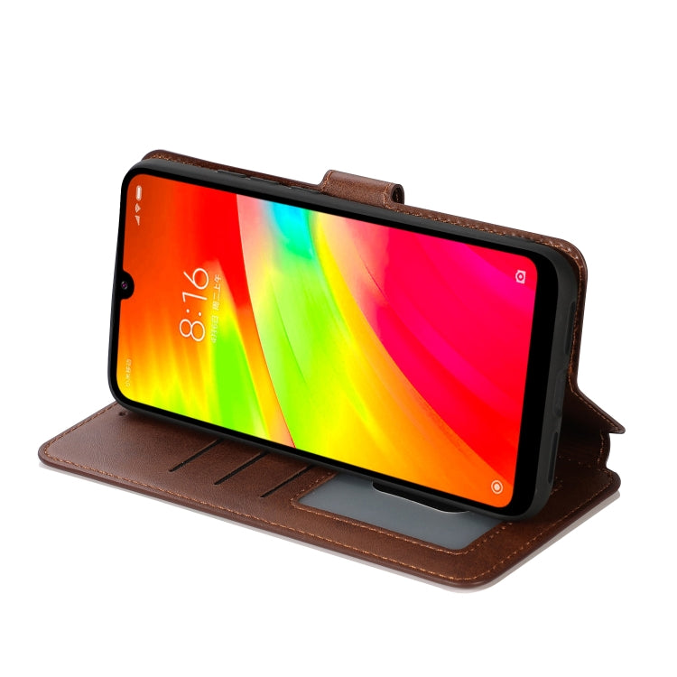 For Xiaomi Redmi 7 Calf Texture Magnetic Buckle Horizontal Flip Leather Case with Holder & Card Slots & Wallet & Photo Frame