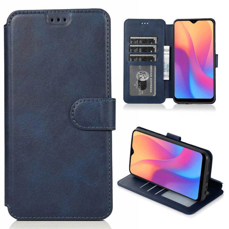 For Xiaomi Redmi 8A Calf Texture Magnetic Buckle Horizontal Flip Leather Case with Holder & Card Slots & Wallet & Photo Frame