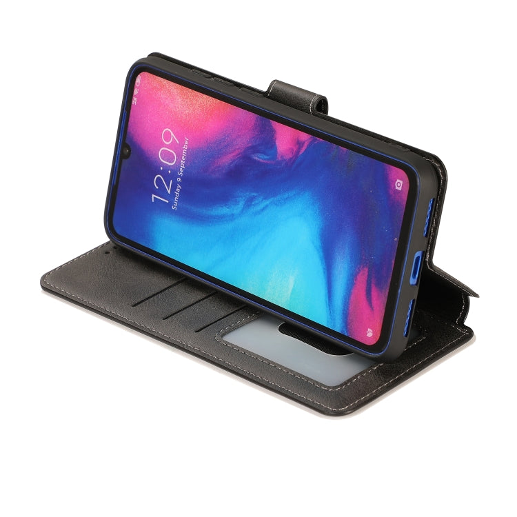 For Xiaomi Redmi Note 7 Calf Texture Magnetic Buckle Horizontal Flip Leather Case with Holder & Card Slots & Wallet & Photo Frame
