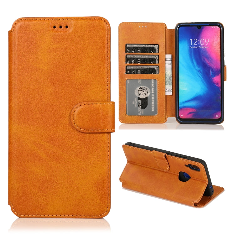 For Xiaomi Redmi Note 7 Calf Texture Magnetic Buckle Horizontal Flip Leather Case with Holder & Card Slots & Wallet & Photo Frame
