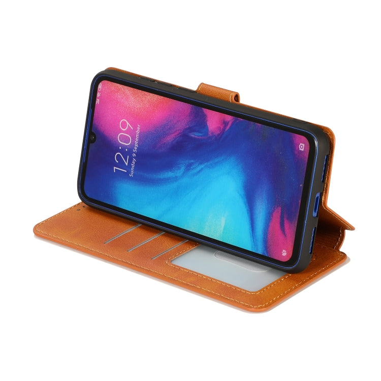 For Xiaomi Redmi Note 7 Calf Texture Magnetic Buckle Horizontal Flip Leather Case with Holder & Card Slots & Wallet & Photo Frame
