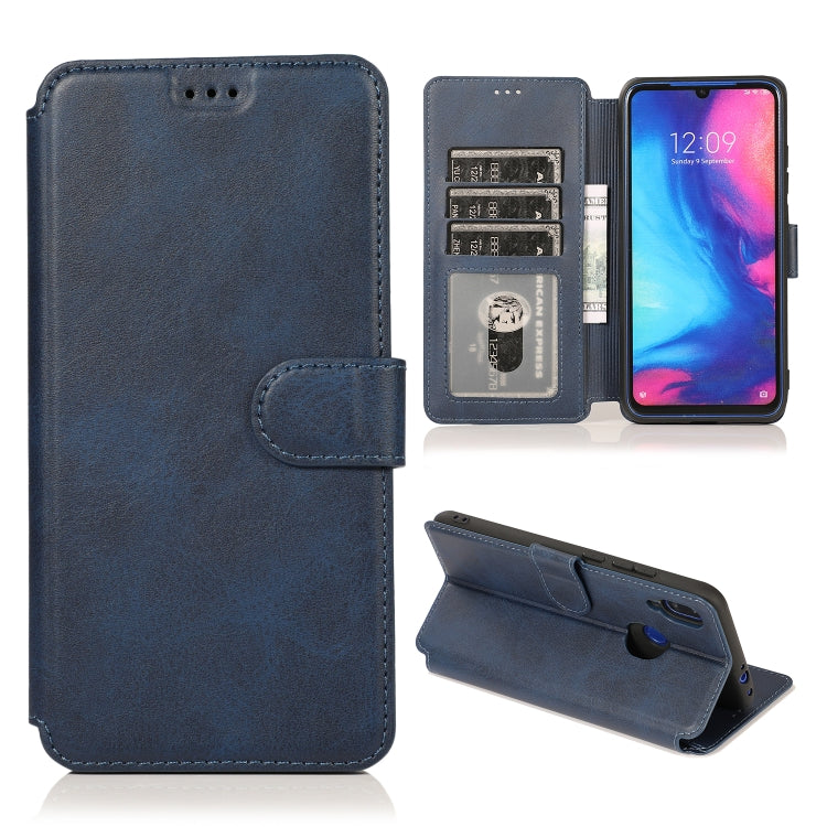For Xiaomi Redmi Note 7 Calf Texture Magnetic Buckle Horizontal Flip Leather Case with Holder & Card Slots & Wallet & Photo Frame