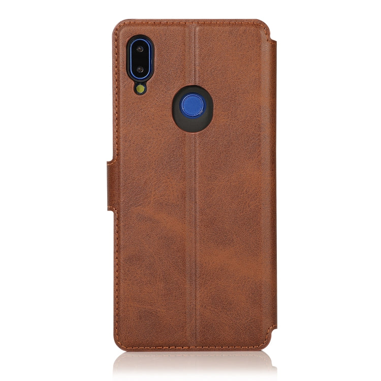 For Xiaomi Redmi Note 7 Calf Texture Magnetic Buckle Horizontal Flip Leather Case with Holder & Card Slots & Wallet & Photo Frame
