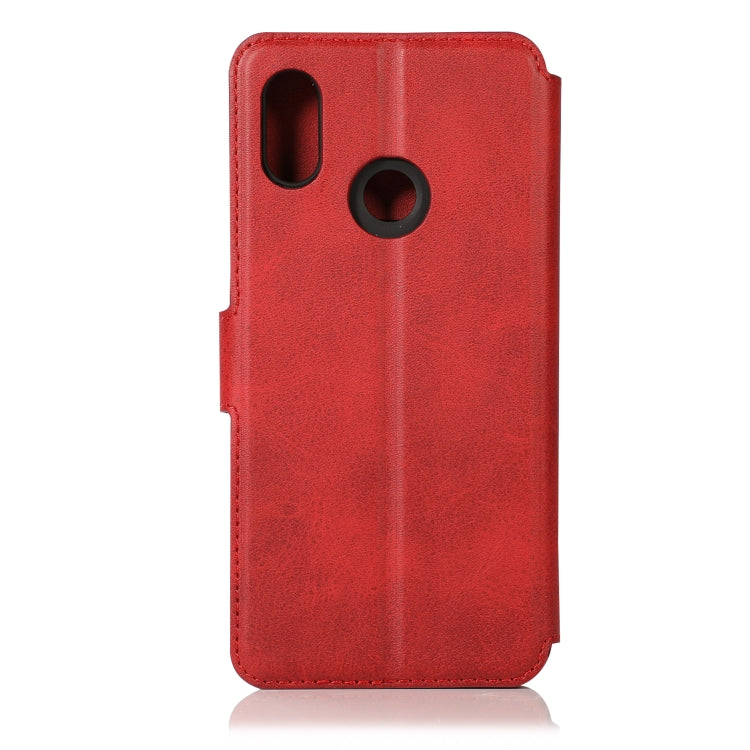 For Xiaomi Mi 8 Calf Texture Magnetic Buckle Horizontal Flip Leather Case with Holder & Card Slots & Wallet & Photo Frame
