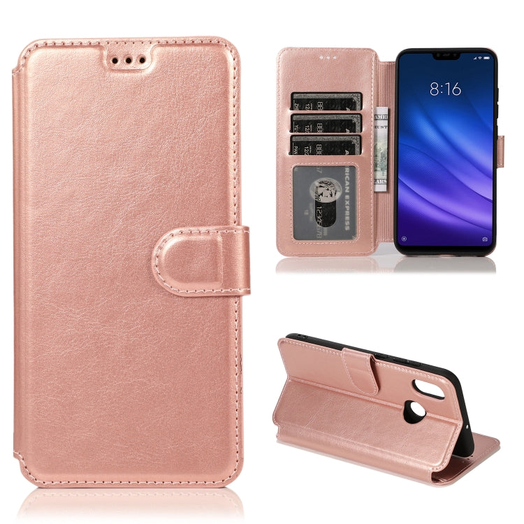 For Xiaomi Mi 8 Calf Texture Magnetic Buckle Horizontal Flip Leather Case with Holder & Card Slots & Wallet & Photo Frame
