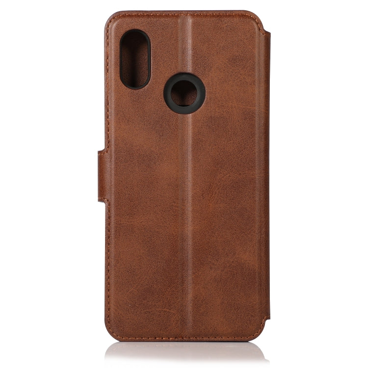 For Xiaomi Mi 8 Calf Texture Magnetic Buckle Horizontal Flip Leather Case with Holder & Card Slots & Wallet & Photo Frame
