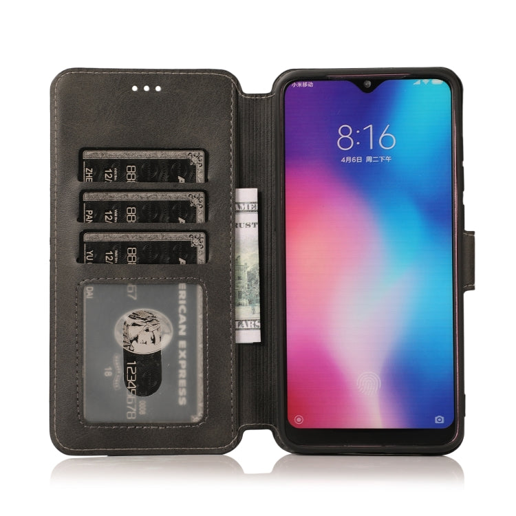 For Xiaomi Mi 9 Calf Texture Magnetic Buckle Horizontal Flip Leather Case with Holder & Card Slots & Wallet & Photo Frame