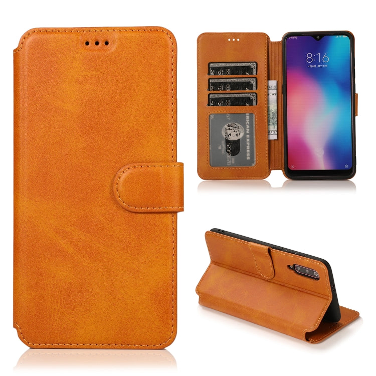 For Xiaomi Mi 9 Calf Texture Magnetic Buckle Horizontal Flip Leather Case with Holder & Card Slots & Wallet & Photo Frame