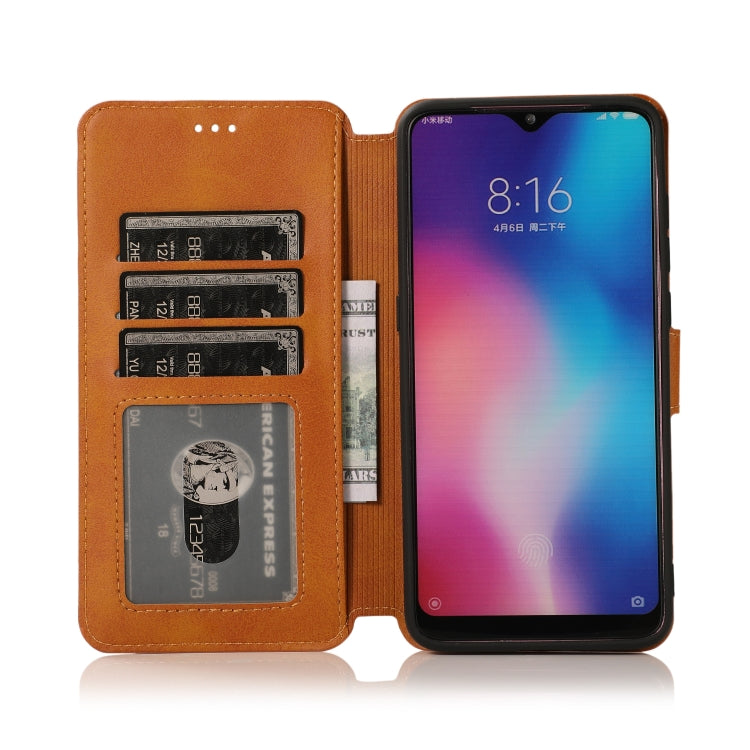 For Xiaomi Mi 9 Calf Texture Magnetic Buckle Horizontal Flip Leather Case with Holder & Card Slots & Wallet & Photo Frame