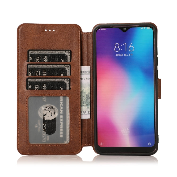 For Xiaomi Mi 9 Calf Texture Magnetic Buckle Horizontal Flip Leather Case with Holder & Card Slots & Wallet & Photo Frame