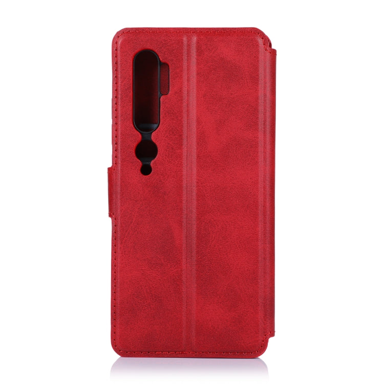For Xiaomi Mi CC9 Pro Calf Texture Magnetic Buckle Horizontal Flip Leather Case with Holder & Card Slots & Wallet & Photo Frame