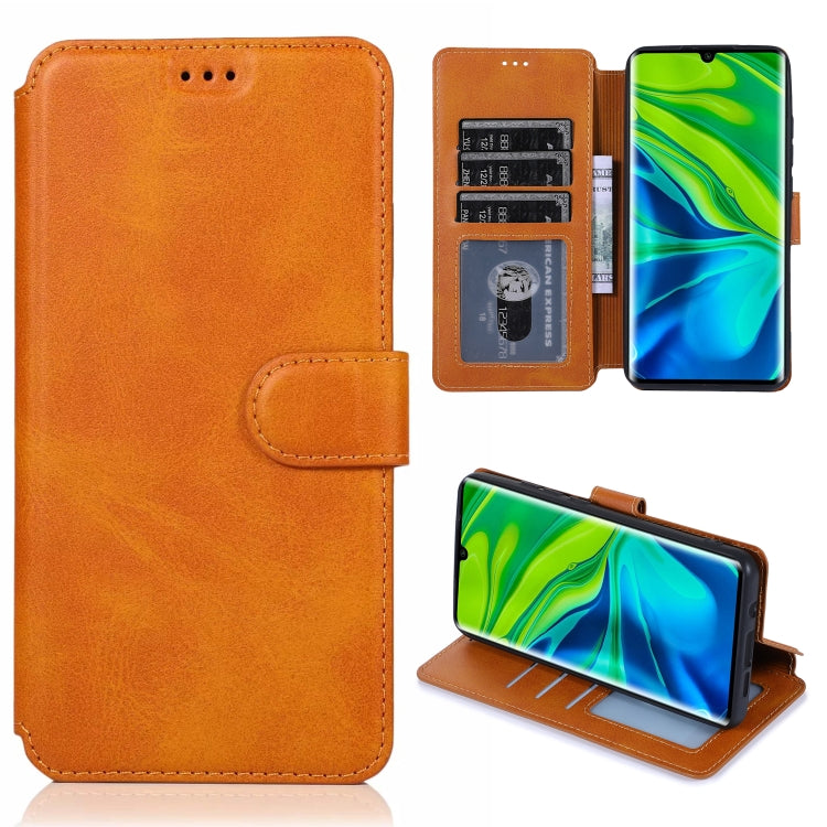 For Xiaomi Mi CC9 Pro Calf Texture Magnetic Buckle Horizontal Flip Leather Case with Holder & Card Slots & Wallet & Photo Frame