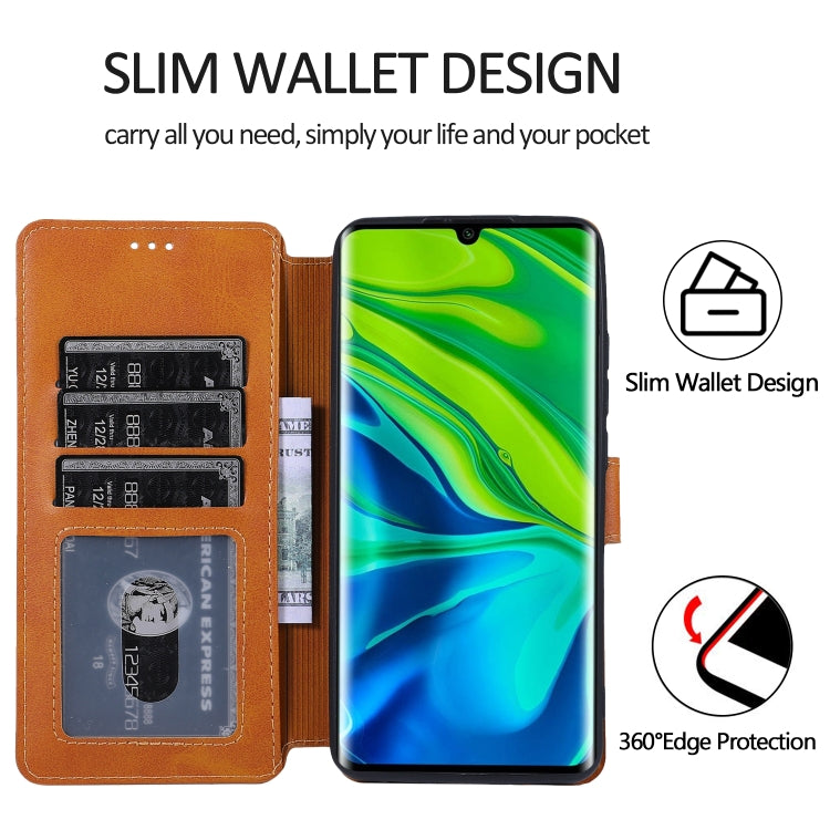 For Xiaomi Mi CC9 Pro Calf Texture Magnetic Buckle Horizontal Flip Leather Case with Holder & Card Slots & Wallet & Photo Frame