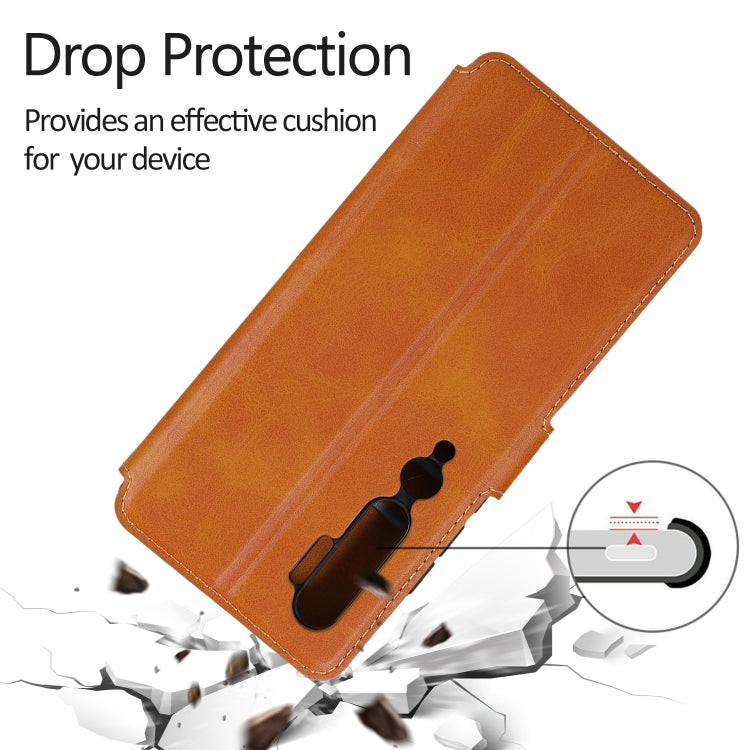 For Xiaomi Mi CC9 Pro Calf Texture Magnetic Buckle Horizontal Flip Leather Case with Holder & Card Slots & Wallet & Photo Frame