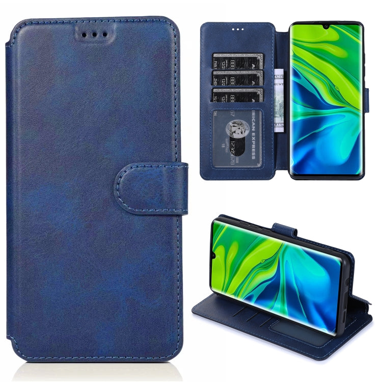 For Xiaomi Mi CC9 Pro Calf Texture Magnetic Buckle Horizontal Flip Leather Case with Holder & Card Slots & Wallet & Photo Frame