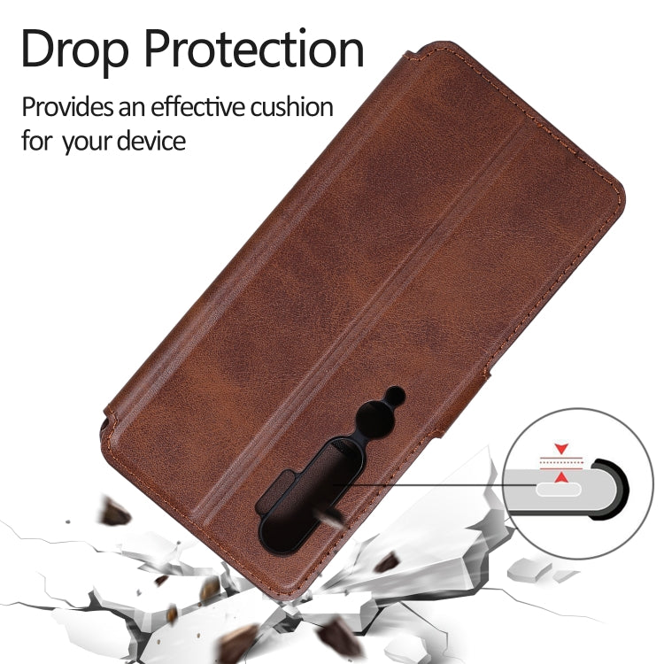 For Xiaomi Mi CC9 Pro Calf Texture Magnetic Buckle Horizontal Flip Leather Case with Holder & Card Slots & Wallet & Photo Frame