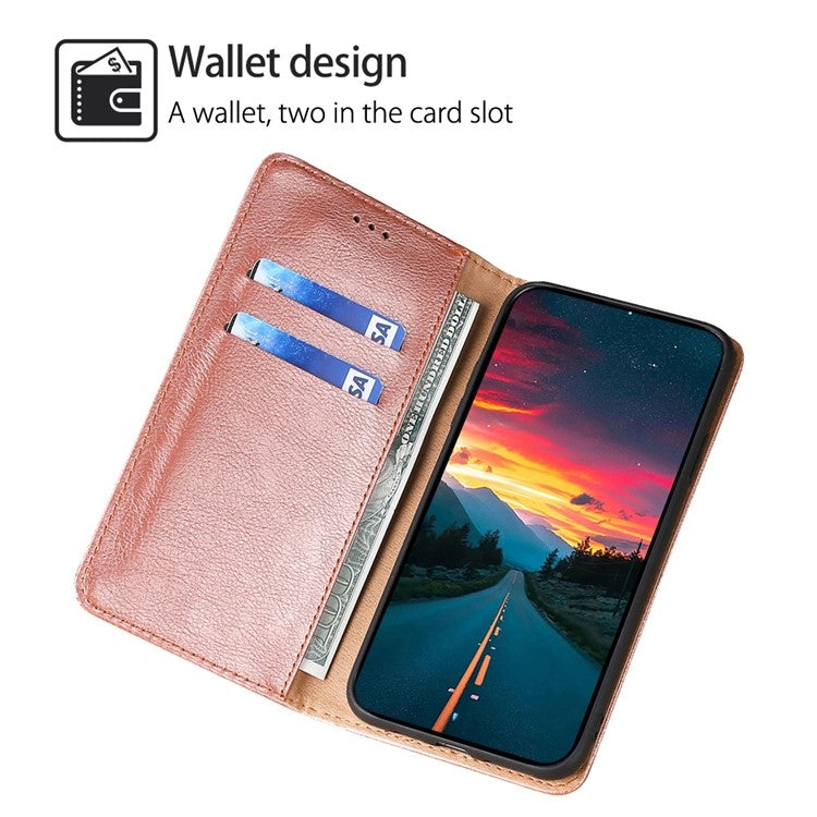 For Sharp Aquos wish4 Gloss Oil Solid Color Magnetic Leather Phone Case