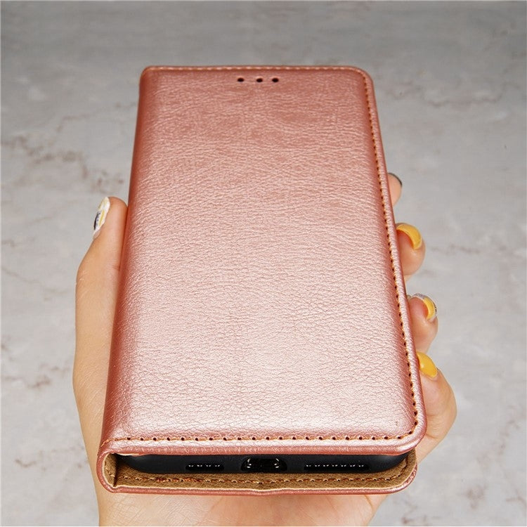 For Sharp Aquos wish4 Gloss Oil Solid Color Magnetic Leather Phone Case