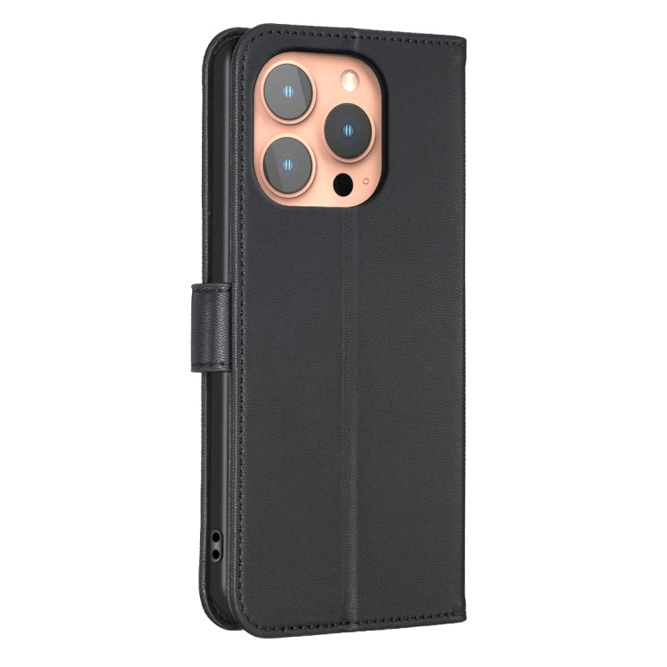 For iPhone 16 Pro Max Four-leaf Embossed Leather Phone Case