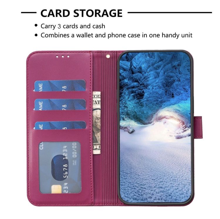 For iPhone 16 Pro Four-leaf Embossed Leather Phone Case