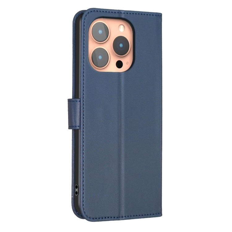 For iPhone 16 Pro Four-leaf Embossed Leather Phone Case
