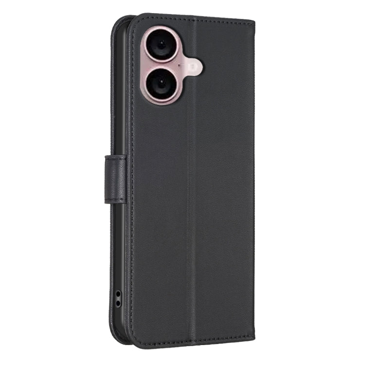 For iPhone 16 Plus Four-leaf Embossed Leather Phone Case