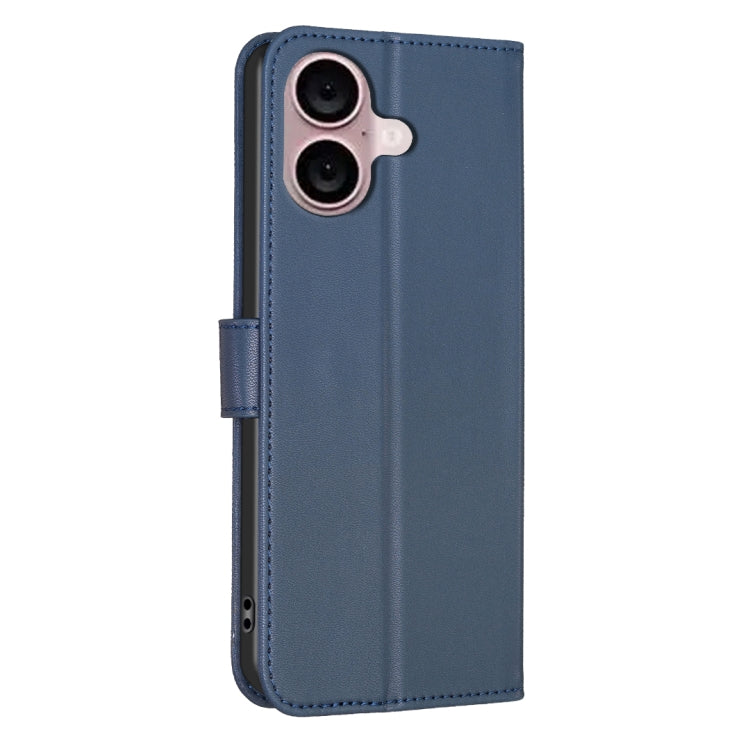 For iPhone 16 Four-leaf Embossed Leather Phone Case