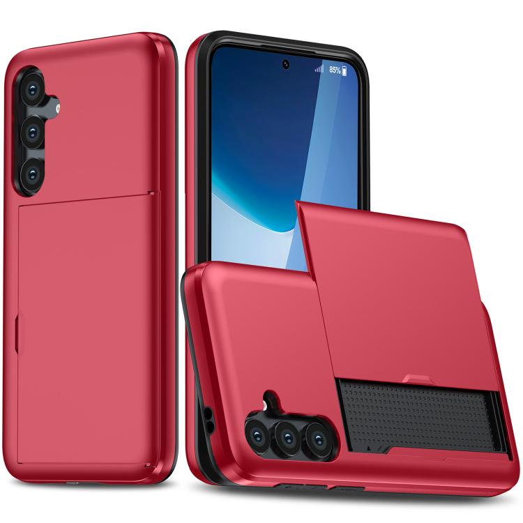 For Samsung Galaxy S25 FE 5G Shockproof Armor Phone Case with Card Slot