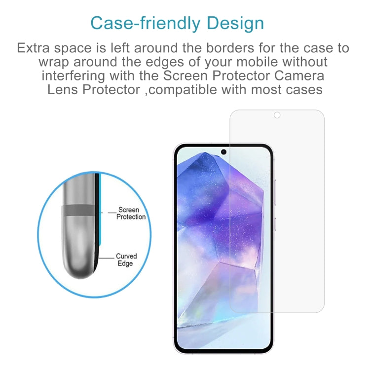 For Samsung Galaxy Quantum 5 50pcs 0.18mm 9H 2.5D Tempered Glass Film