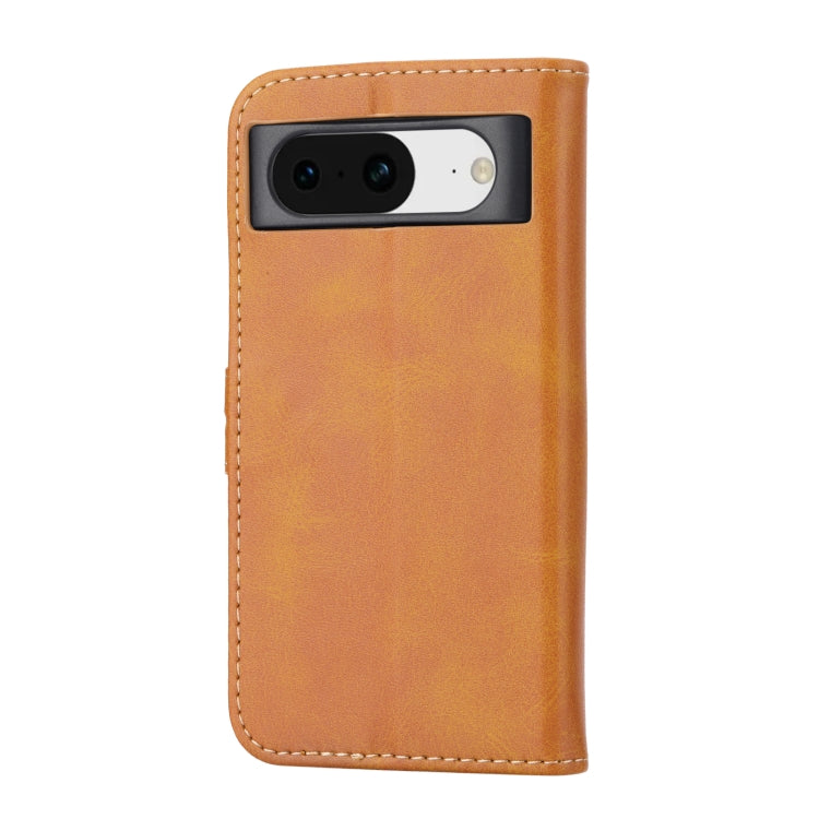 For Google Pixel 8a Embossed Happy Cat Pattern Flip Leather Phone Case