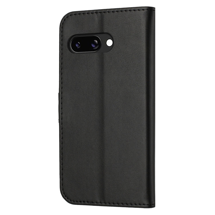 For Google Pixel 9a Embossed Happy Cat Pattern Flip Leather Phone Case