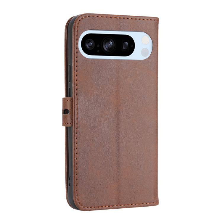 For Google Pixel 10 / 10 Pro Embossed Happy Cat Pattern Flip Leather Phone Case