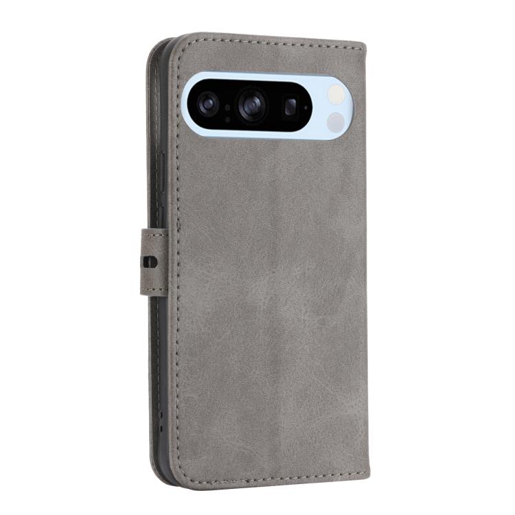 For Google Pixel 10 / 10 Pro Embossed Happy Cat Pattern Flip Leather Phone Case