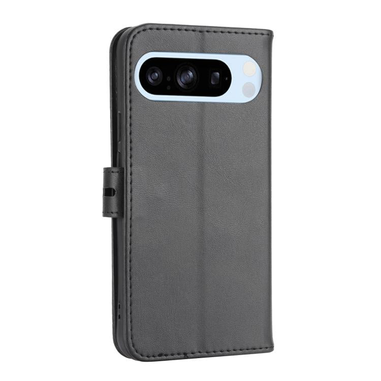 For Google Pixel 10 / 10 Pro Embossed Happy Cat Pattern Flip Leather Phone Case