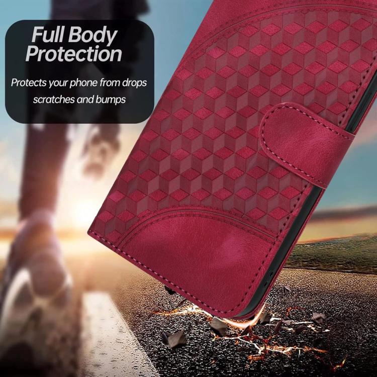 For Honor X8c 4G Elephant Head Embossed Phone Leather Case with Lanyard