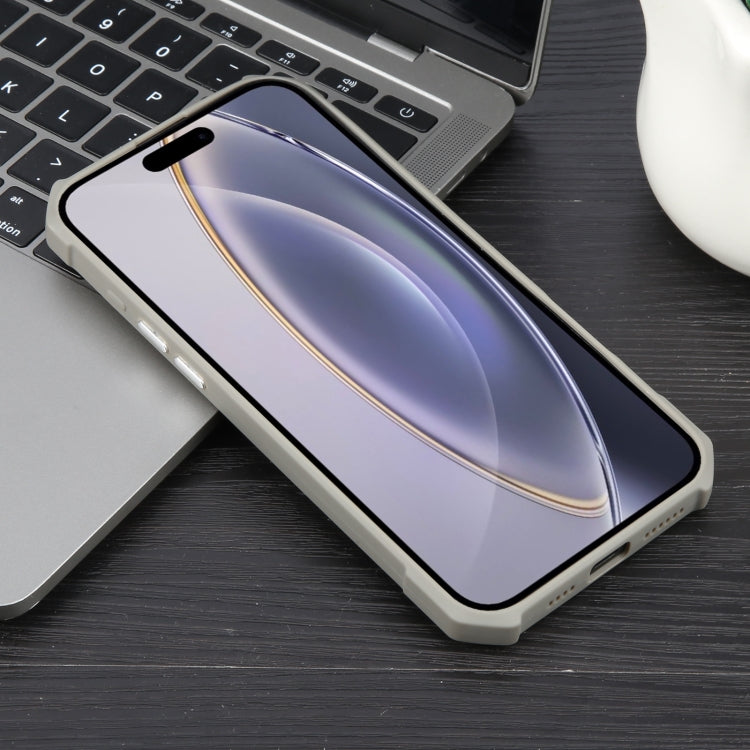 For iPhone 16 Pro Max Colorful Two-Color Lens Film MagSafe Magnetic Horn Acrylic+TPU Case