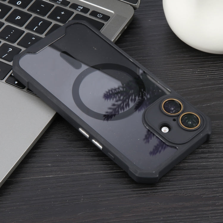 For iPhone 16 Colorful Two-Color Lens Film MagSafe Magnetic Horn Acrylic+TPU Case