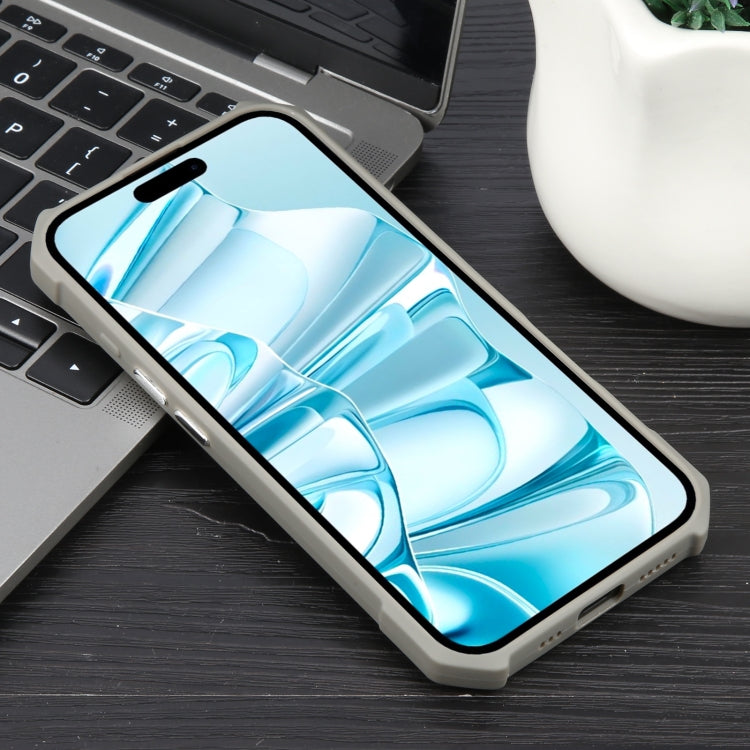 For iPhone 16 Colorful Two-Color Lens Film MagSafe Magnetic Horn Acrylic+TPU Case