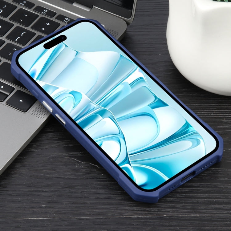 For iPhone 16 Colorful Two-Color Lens Film MagSafe Magnetic Horn Acrylic+TPU Case